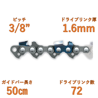 ラピッドスーパー3 (RS3), 3/8　1.6mm　(50cm用)36260000072