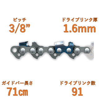 ラピッドスーパー3 (RS3), 3/8　1.6mm　(71cm用)36260000091